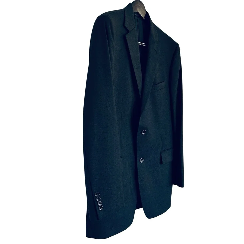 Brooks Brothers 1818 Madison Charcoal Blazer 42L Italy Trabaldo Togna Wool